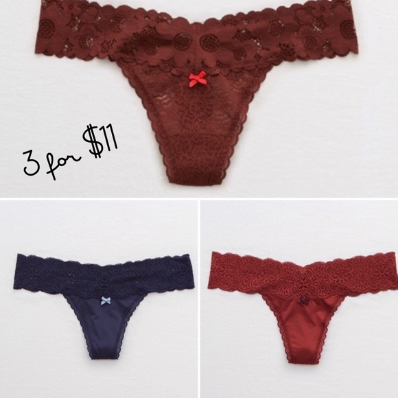 aerie Other - 💕Aerie NWT Thong S Undies Bundle💕